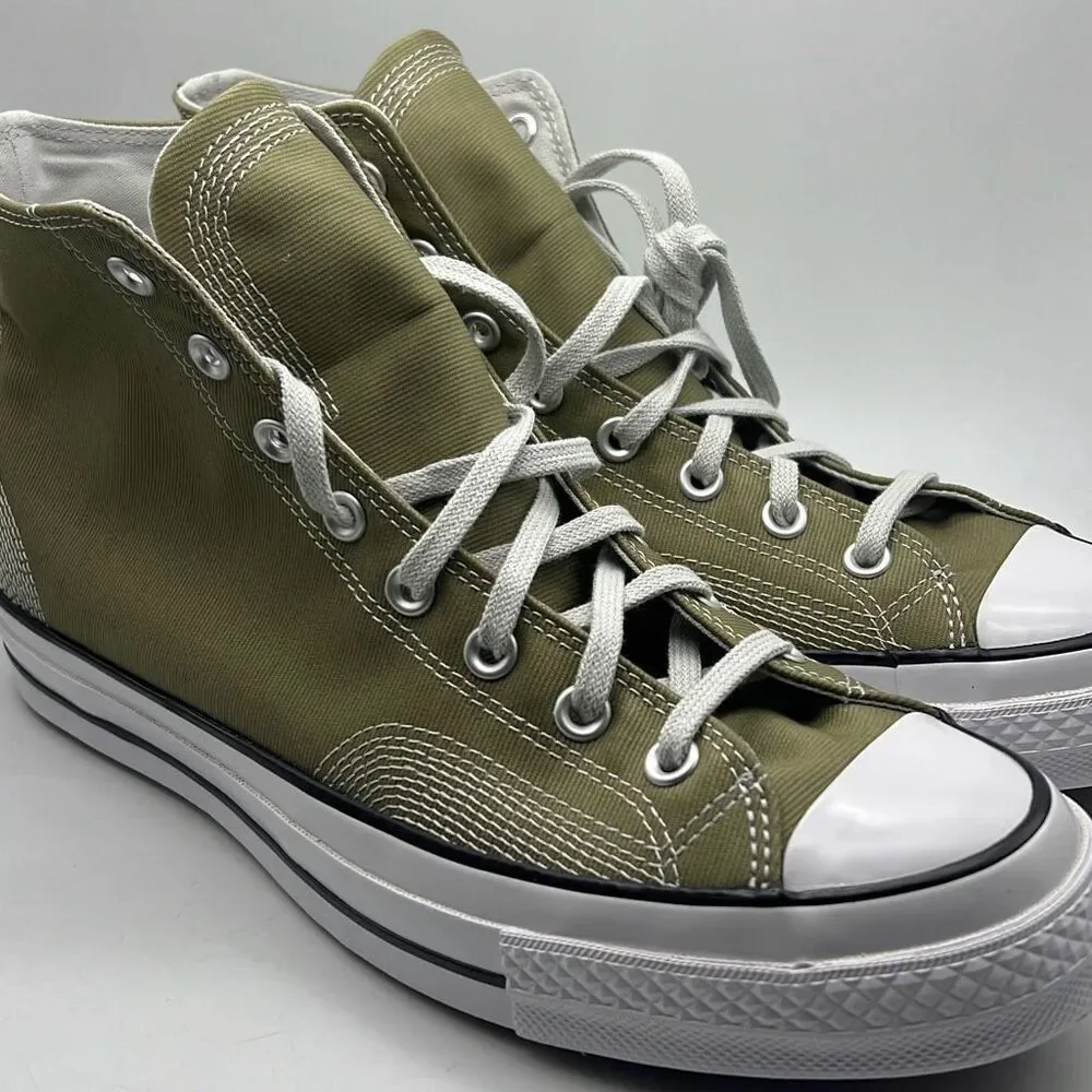 Converse Chuck 70 Multi-Stitch Hi Shoes‎ A07435C Mossy Sloth Green NWB Men 11.5 - Picture 3 of 10